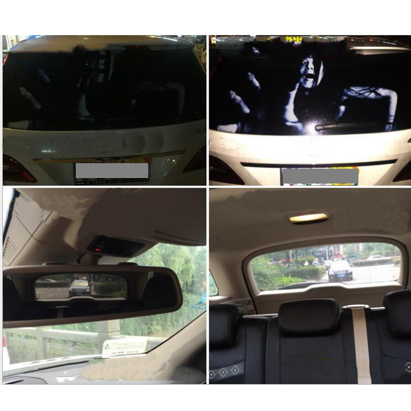 3D car rear windshield sticker waterproof single-sided 130*70cm scary rear window sticker funny devil devil sticker