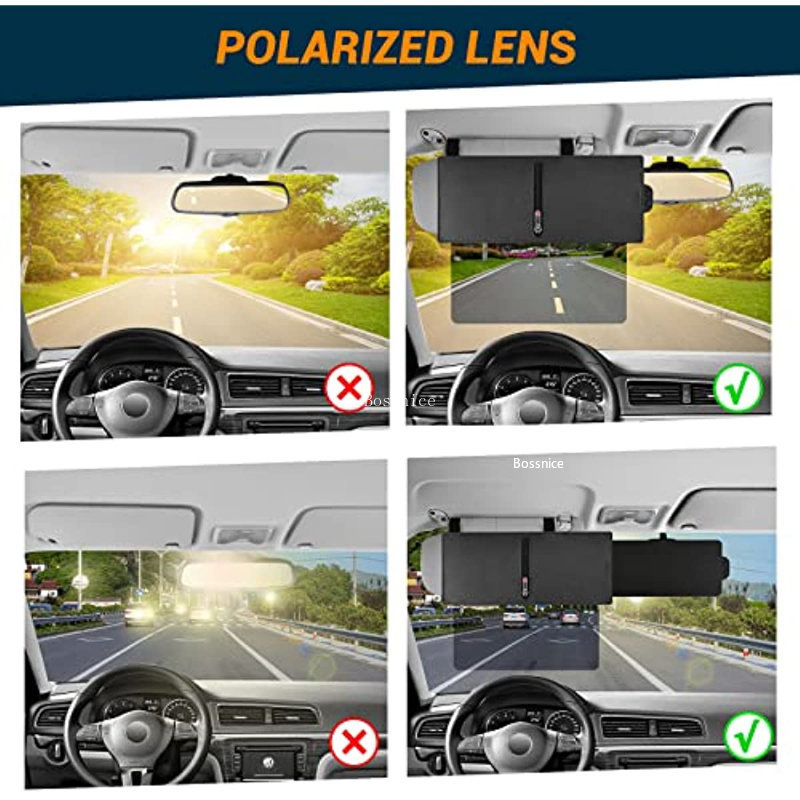 Car Sun Visor Extender Anti-glare Polarized Sun Blocker Car Window Sunshade and UV Rays Blocker Universal for Cars Accessories