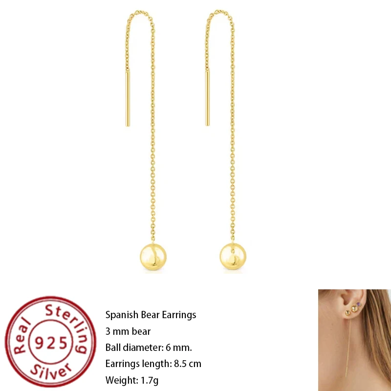 Be the Light of the Party with 2024 Spanish Bear S925 Sterling Silver Earrings as Favors