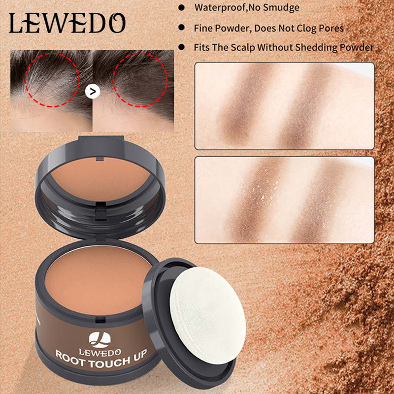 Lewedo Water Proof Hair Line Powder 4g Hairline Shadow Powder Natural Cover Makeup Hair Concealer Unisex Hair Loss Products