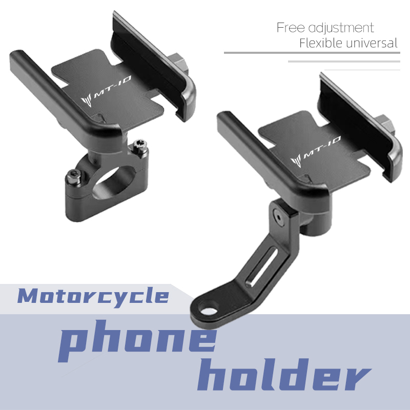For Yamaha MT10 MT-10 Motorcycle CNC Aluminum Mobile Phone Holder GPS Navigator Rearview Mirror Handlebar Bracket Accessories