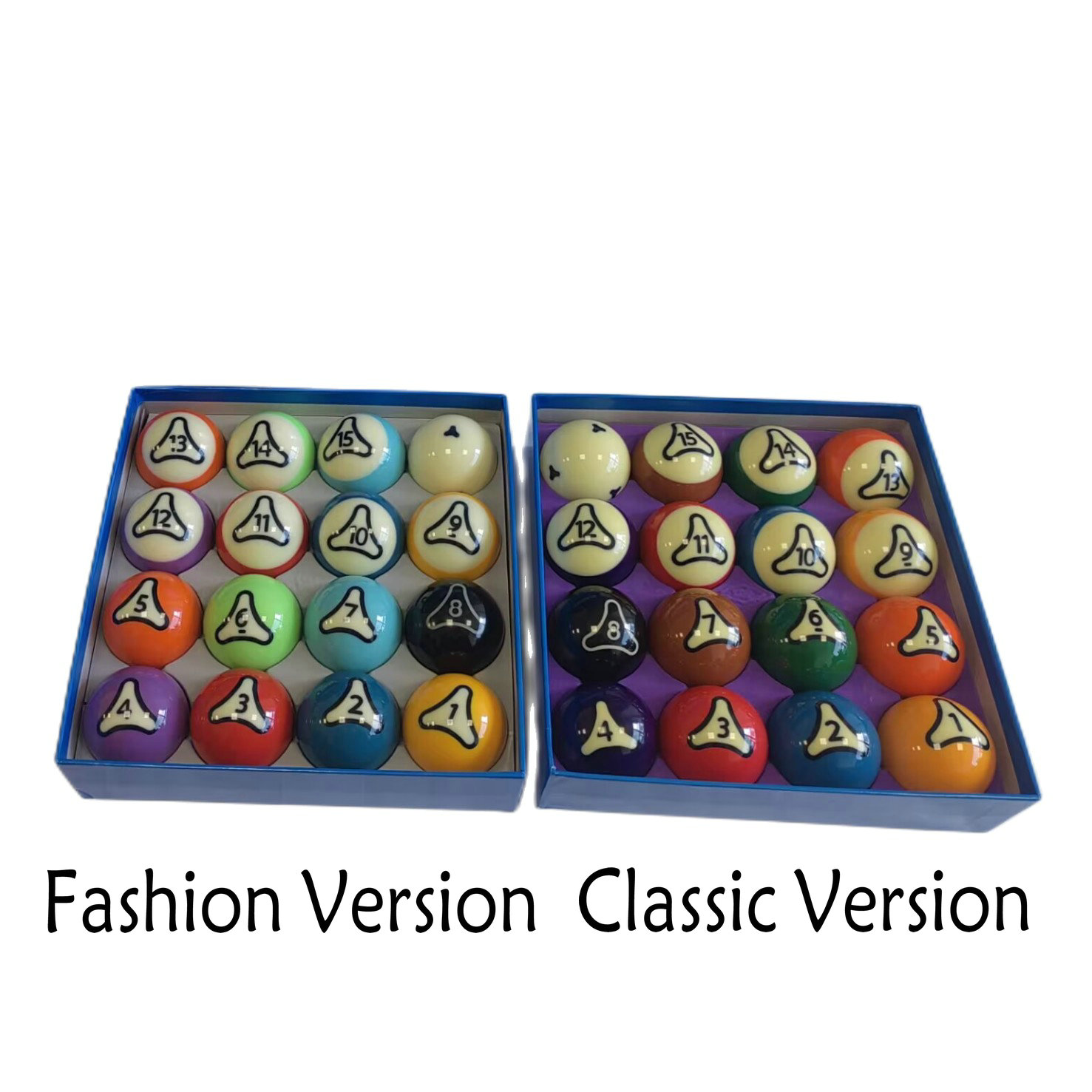 YINIUREN Premium Art Number Colorful Billiard Pool Ball Regular Size 2-1/4" Set