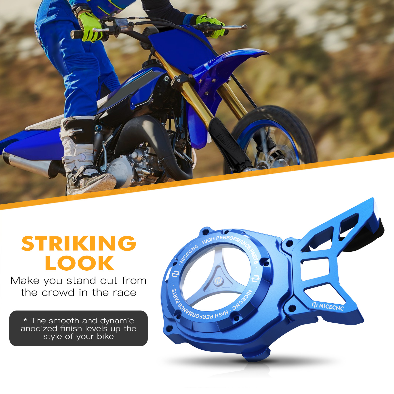 Motorcycle Sprocket Cover Guard & Motor Cover Kit For Yamaha YZ85 2002-2023 YZ80 1993-2001 YZ65 2018-2023 YZ 85 80 65 Aluminum