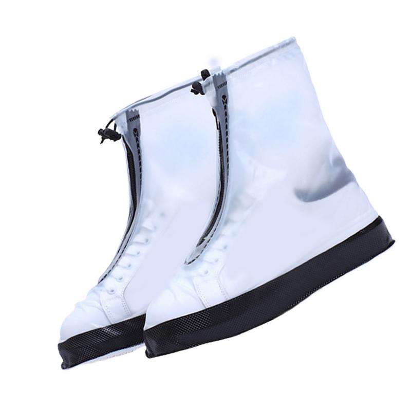 Waterproof Shoe Covers Rain Boots Pads With Zipper Outdoor Rainy Day Sneakers Protector Reusable Foldabl Rain Shoe Protector