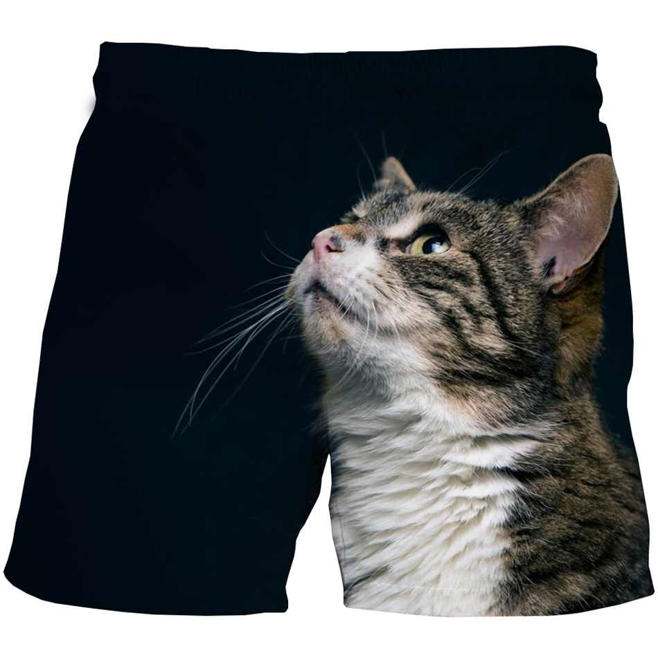 Kids Baby Galaxy Animal Cat Pizza 3D Print Beach Shorts For Boys Girls Summer Children Casual Swimming Clothes Dry Quickly Pants