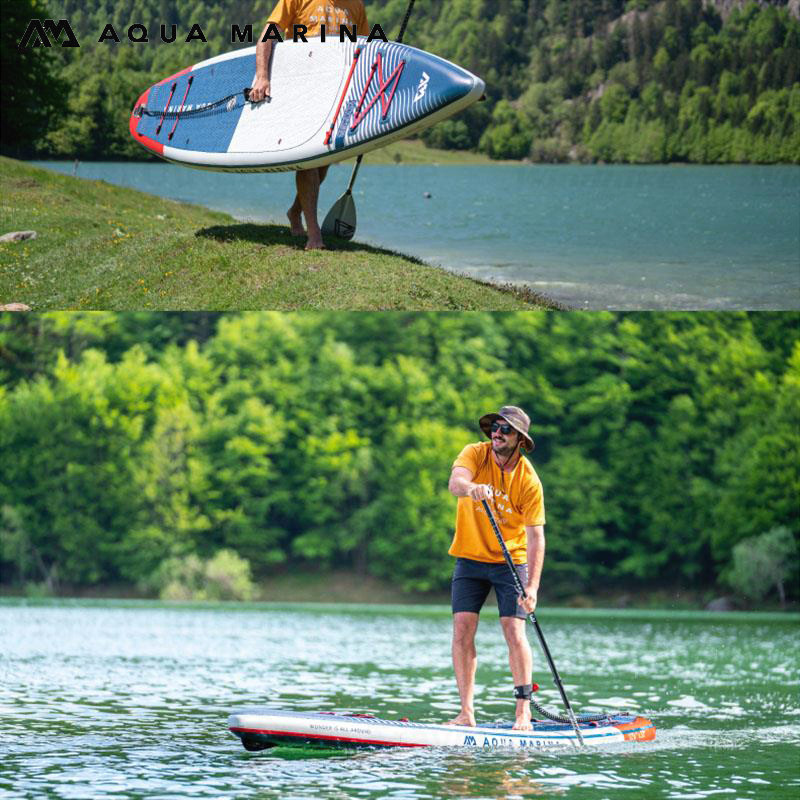 AQUA MARINA HYPER Standing Surfboard 350cm/381cm Long-Distance Cruise Inflate Water Skiing Paddle Board EVA Non-Slip Mat
