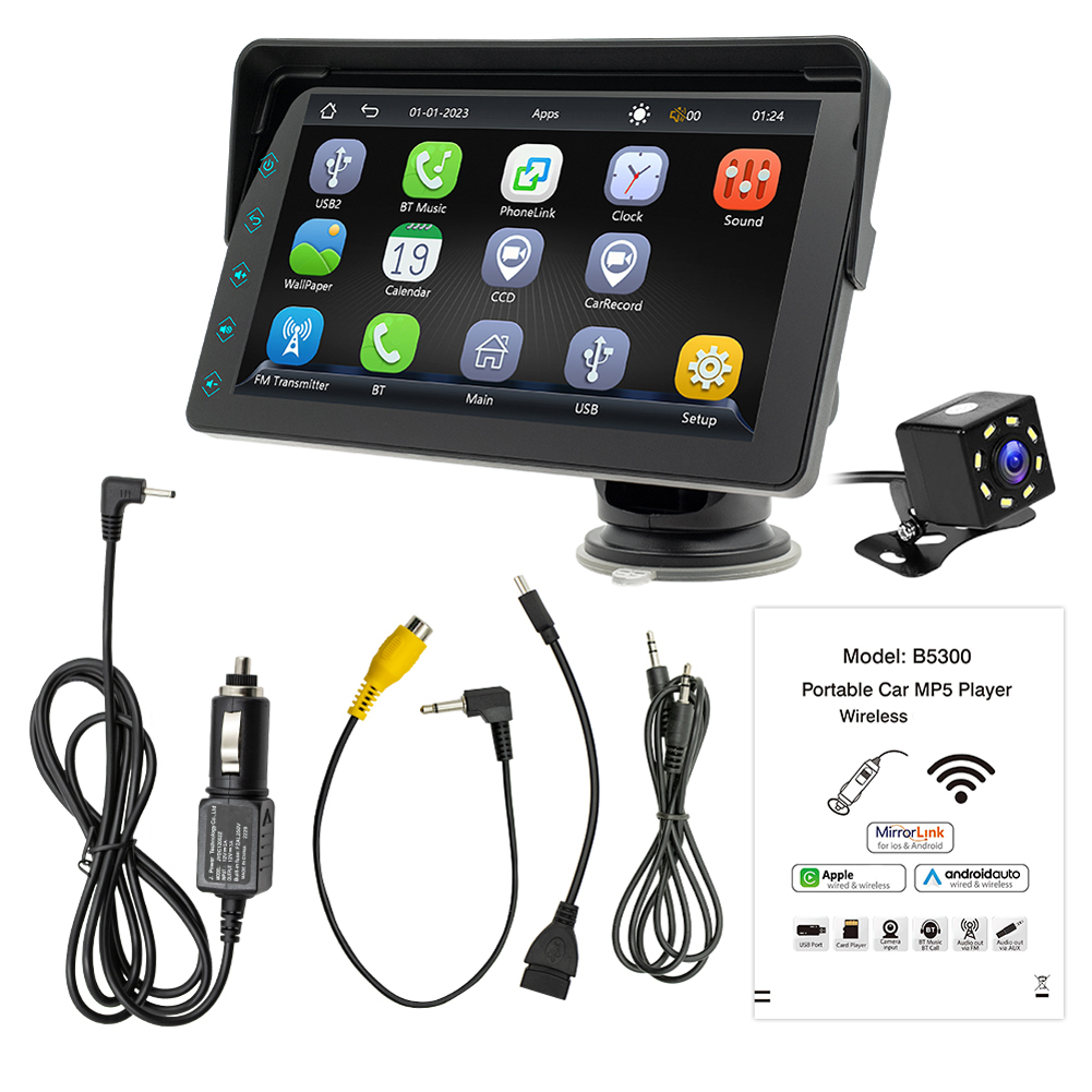 7 Inch Car Radio Universal Multimedia Player Touch Screen Android Auto Radio HD Autoradio Stereo Bluetooth USB TF FM Camera