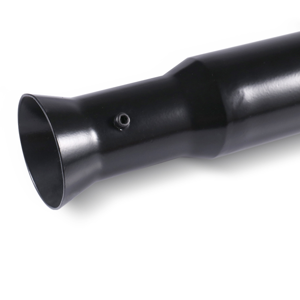 21'' Universal Motorcycle Exhaust Pipe with Sliding Bracket Vintage Exhaust Muffler 38-45mm for Cafe Racer Bobber Chopper Tube