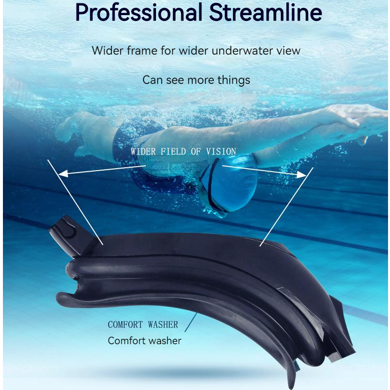 Anti-Fog Myopia Swim Eyewear Waterproof Swimming Diving Goggles Water Sport Glasses Farsightedness/Astigmatism Custom Degree