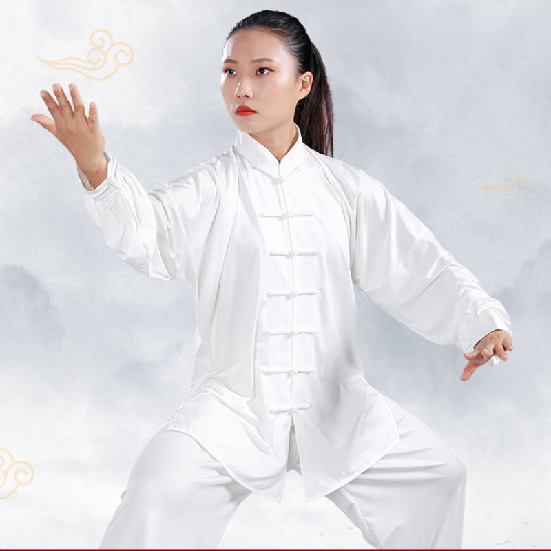 Traditional Chinese Tai Chi Kung Fu Uniforms Adult Morning Exercise Wushu Clothing Martial Arts Long Sleeve KungFu Uniform