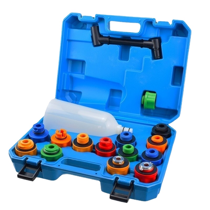 16PCS Engine Oil Filler Set Automobile Engine Replacement Funnel Device Oil Change Tool Car Engine Oil Filling Funnel