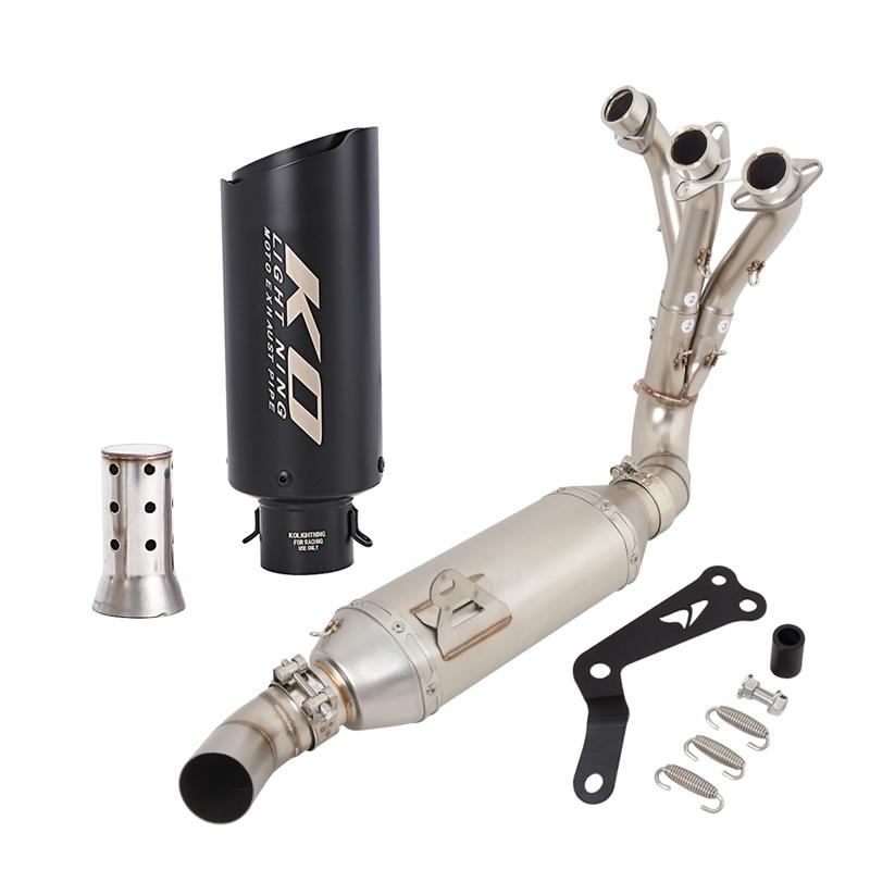 For YAMAHA Tracer 9/9GT 2021-2023 MT09 FZ09 2020-2023 XSR900 Motorcycle Exhaust Muffler Tail Pipe Full Exhaust Ssytem Front Tube