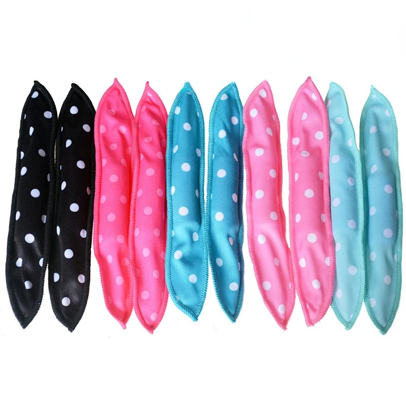 10Pcs/Lot Hair Curlers Soft Sleep Pillow Rollers Set Best Flexible Foam and Sponge Magic Care DIY Styling Tools