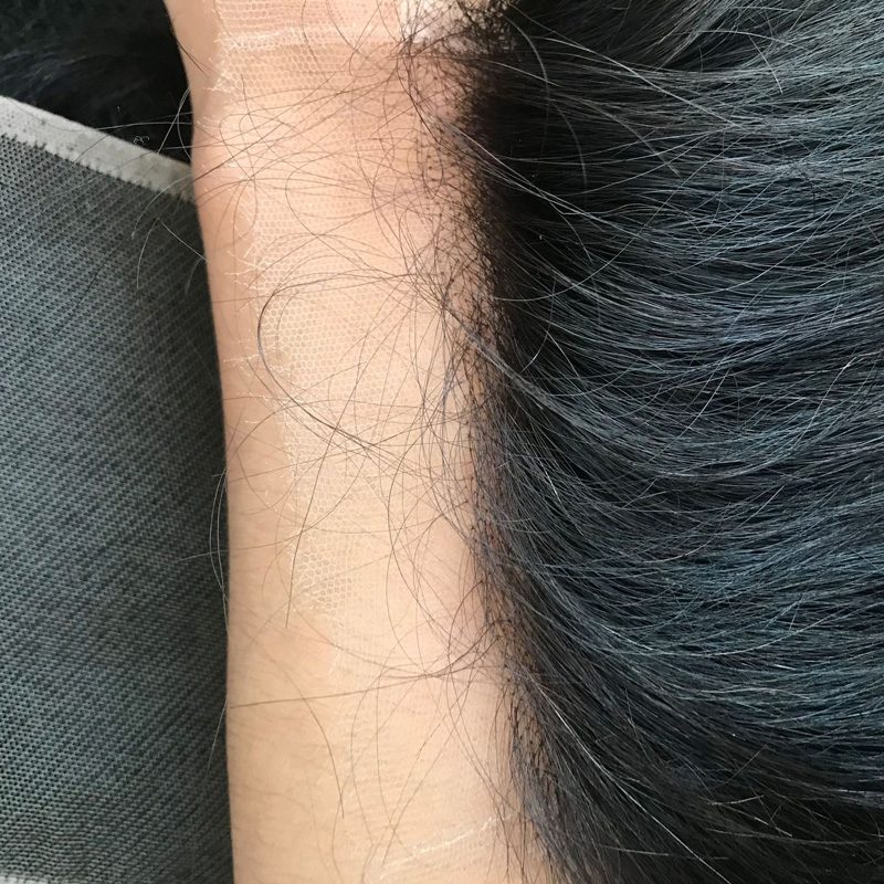 Brazilian Peruvian Indian 100% Human Hair HD 5X5 Lace Closure Silky Straight Free Part 12-24inch Natural Color Pre Plucked