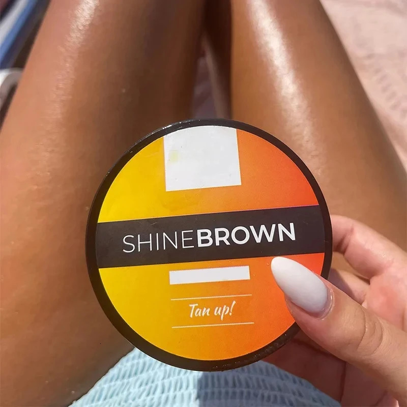 Natural Tan Premium Shiny Brown Sunbeds Aloe Lotion Gel Brown Tanning Cream Accelerator Cream o240629