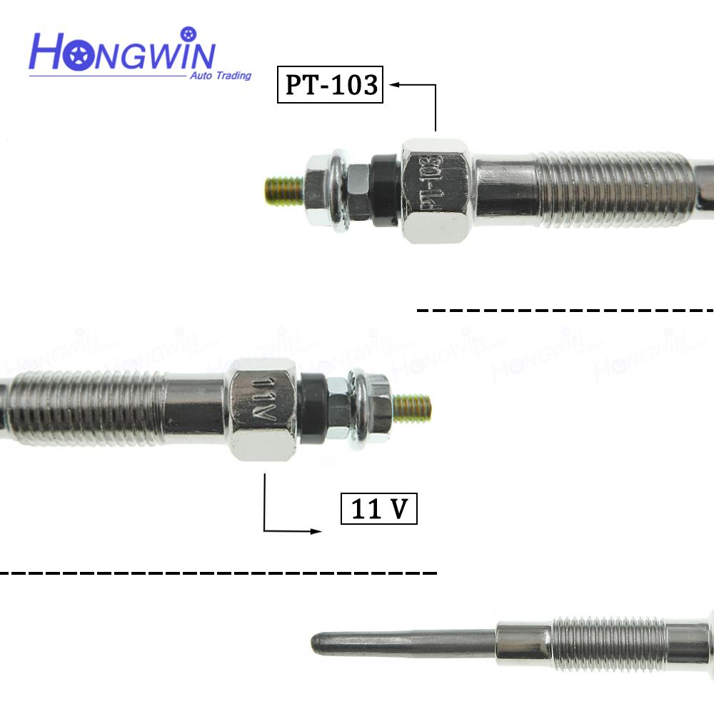 4pcs Glow Plugs Heater For Toyota Hiace I/II/III 2.2 2.4 D 19850-54050 19850-54090 0250202053 0250202096 0250202054 19850-54120
