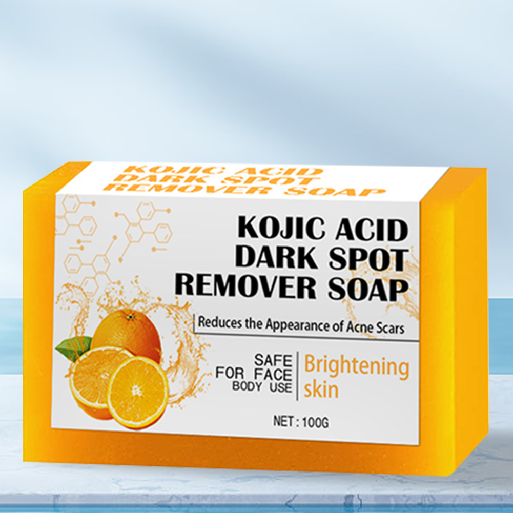 100g Brightening Turmeric Soap with Vitamin C E/Retinol/Turmeric/Olive Oil Vitamin C Soap for Acne/Dark Spots/Hyperpigmentation