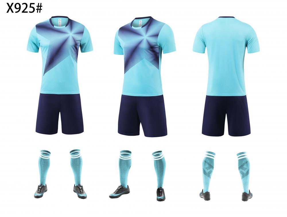 New Football Outfit Tracksuit Kids Men's Soccer Jerseys Set Boys Adult Running Training Uniform Soccer Team Shirt Suit Equipment