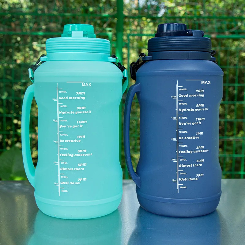 Home Kitchen Extra Large Water Bottle Outdoor Camping Sports and Fitness with Straw Foldable Anti Drop Silicone Cup Z260202