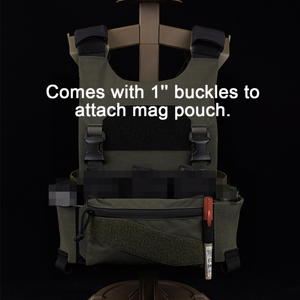 Tactical Vest Lightweight Plate Carrier Vest Set Elastic Cummerbund QASM Buckle Adjustable Shoulder Straps Hunting Vest