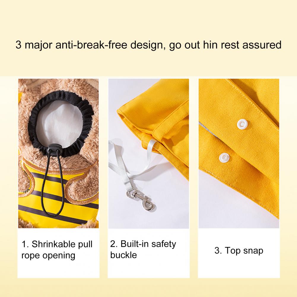 Soft Pet Carriers Bees Design Portable Breathable Bag Cat Dog Carrying Bags Large Capacity Outgoing Travel Pets Handbag