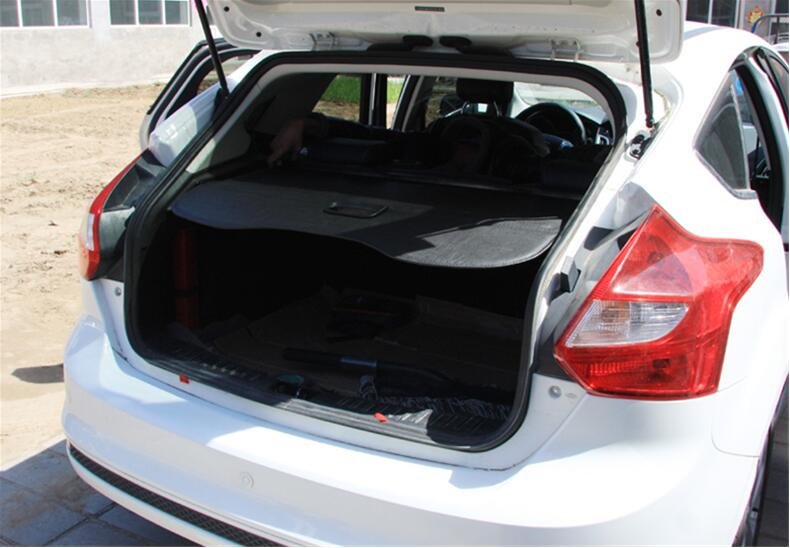 Rear Cargo Cover For Ford Focus Hatchback 2011-2018 Privacy Trunk Screen Security Shield Shade Black Beige Auto Accessories