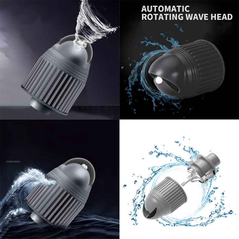 Aquarium Wave Maker Fish Tank Outlet Wave Making Rotary Pump Head Accessory Tool Water Pipe Automatic Rotating for Wave Pump