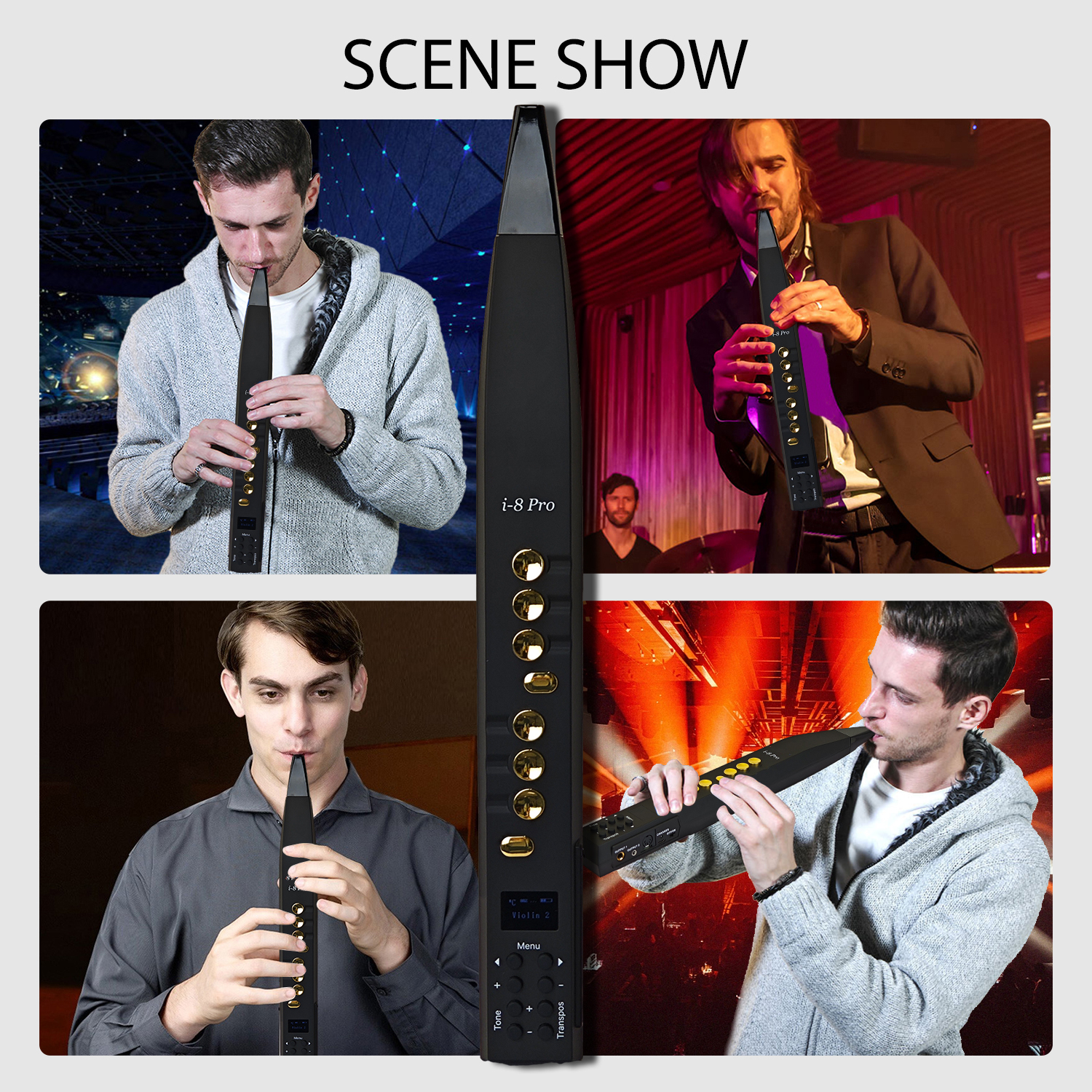 Mugig Electric Aerophone Mini Digital Wind Instrument USB LCD 83 Kinds Sound Flute/Clarinet/Hulus/Violin/Harmonica/Saxophone