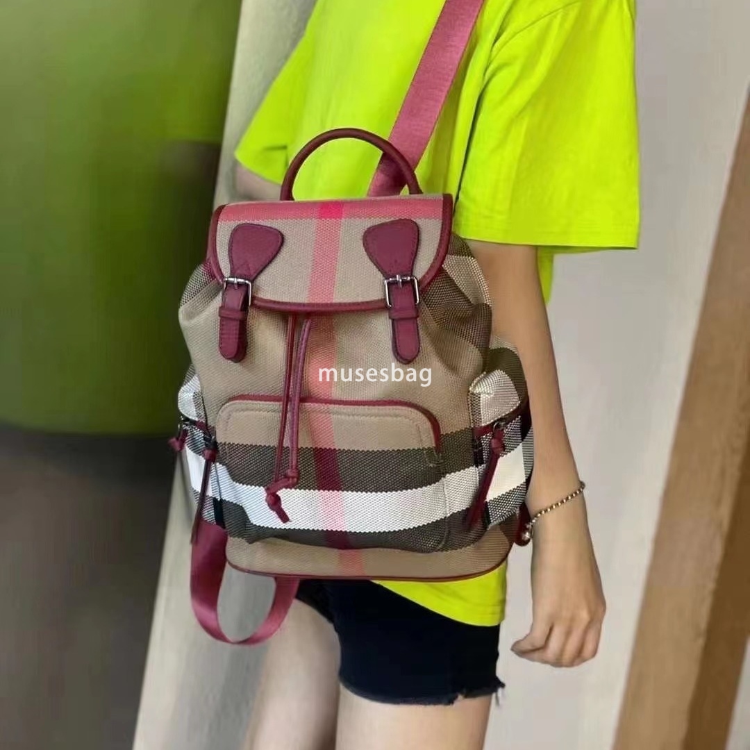 Checkered women's backpack new style backpack trendy and fashionable women's bag Korean version large capacity casual zipper small and fresh