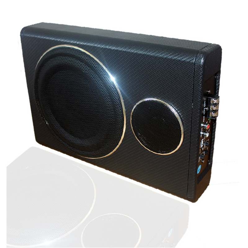 8INCH Bluetooth Car Amplifier Subwoofer Car Audio Slim Under Seat Active Subwoofer Bass Speaker Auto Woofer Music Player