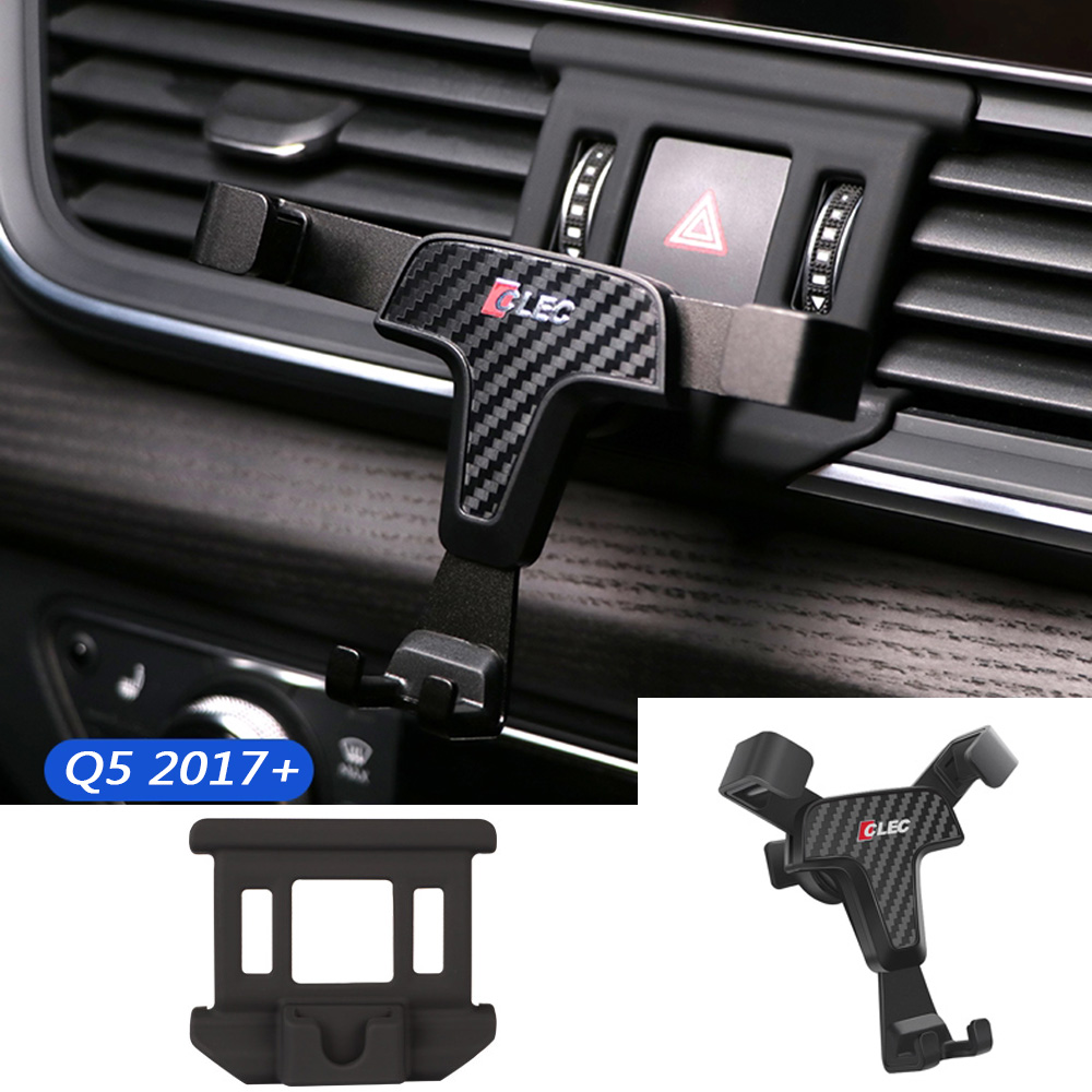 Car Phone Holder For Audi Q5 FY Sportback Sline Quattro 2017 2018 2019 2020 Car Mobile Bracket Gravity GPS Cell Stand Accessory
