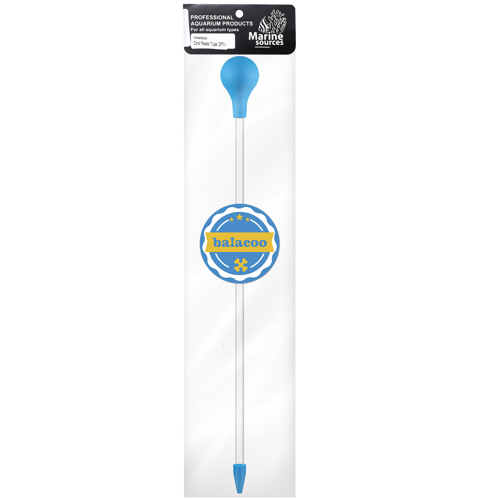 Coral Feeder Tube Aquarium Coral Dispensing Feeder Long Acrylic Tube for Coral Feeding