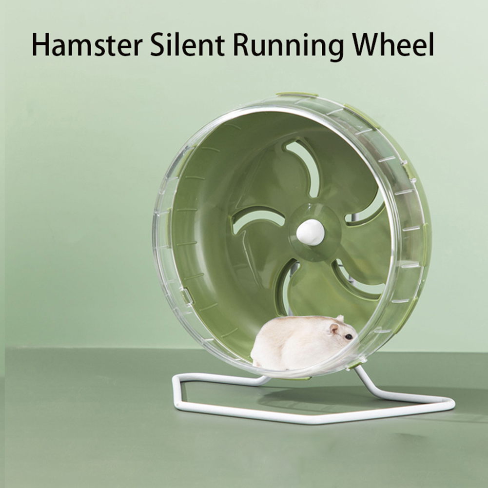 12cm Hamster Sport Running Wheel Rat Small Rodent Mice Silent Jogging Hamster Gerbil Exercise Play Toys Brackets Accessories