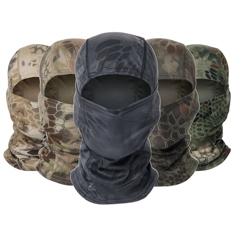 Camouflage Balaclava Tactical Army Face Mask Cycling War game Hat Face Shield Hunting Helmet Cap Military Moto Skull Mask Men