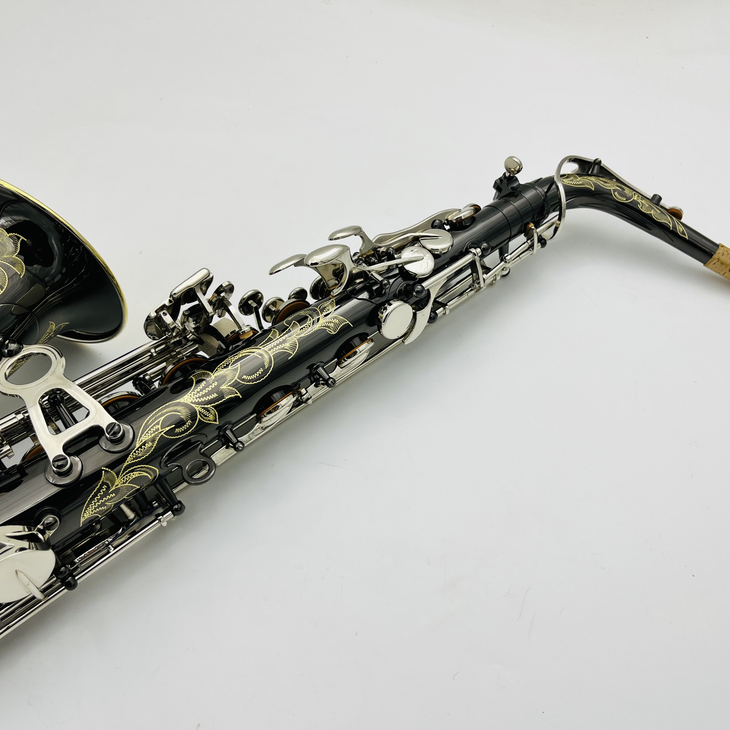 Julius Keilwerth SX90R Alto Saxophone Eb Tune Black Nickel Plated Engraved Professional Woodwind With Case Sax Mouthpiece