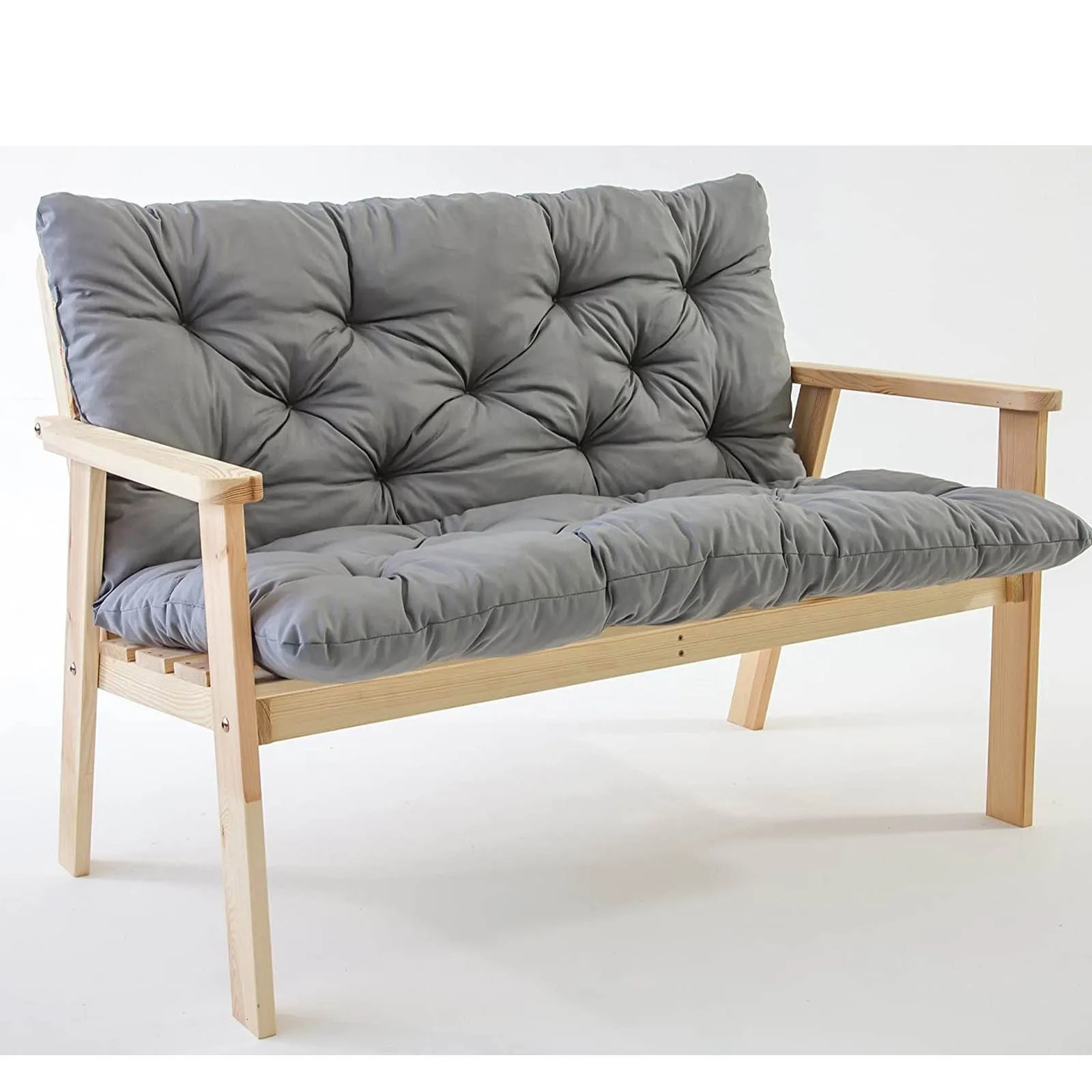 1pc 120 x 100 x 8 cm Garden Bench Cushion Outdoor Indoor Chair Cushion Furniture Upholstered Terrace cojines decorativos para 240619