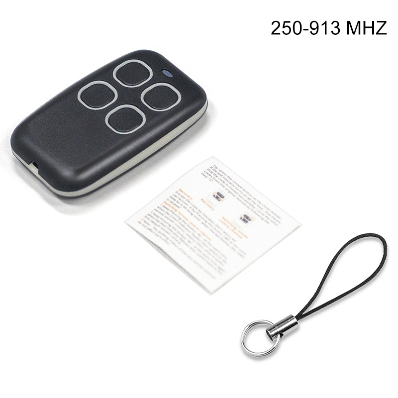 Universal 250-913 MHZ Clone Remote Control Garage Gate Door Opener Remote Control Duplicator Clone Learning Rolling Code Car Key