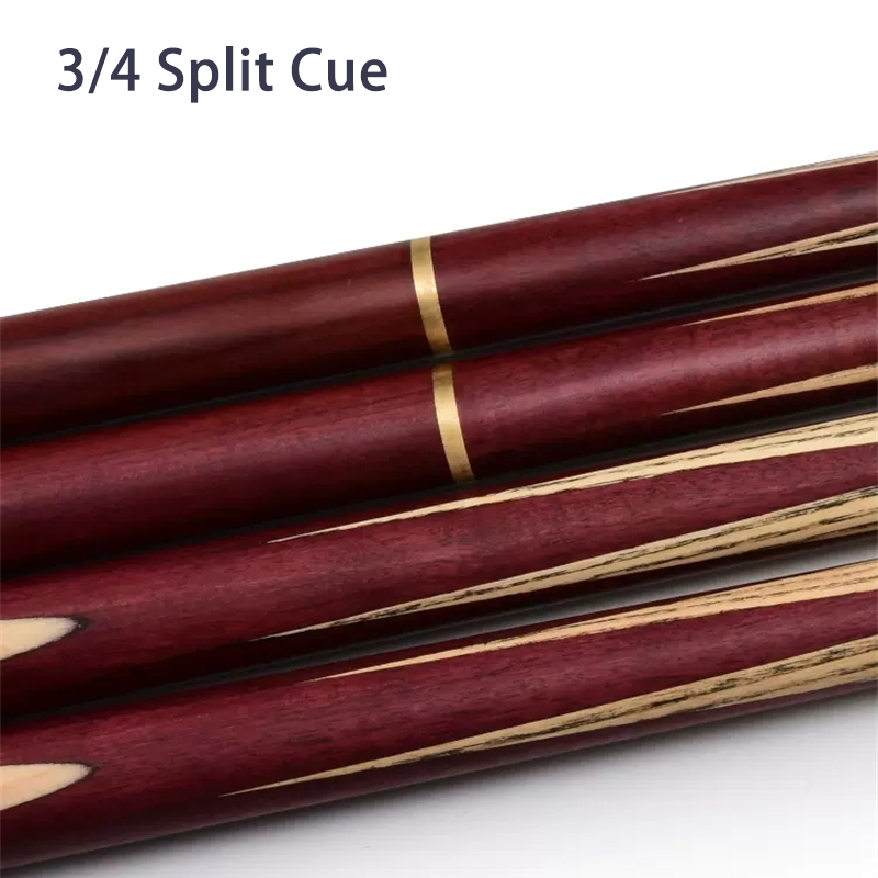 Wooden 145 cm Pool Cue Snooker Black Eight Stick 3/4 Scale Split Ash Wood Shaft Billiard Cues Purple Shaft 10.2mm Tip Size