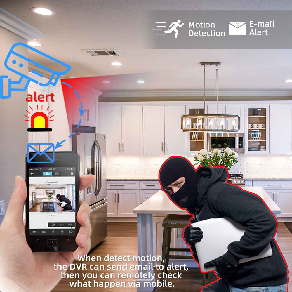 AHCVBIVN Security DVR 32CH 5MP N AHD DVR TVI CVI NVR 5MP HD CCTV Surveillance Video Recorder 32Channel Audio Alarm XMEYE APP