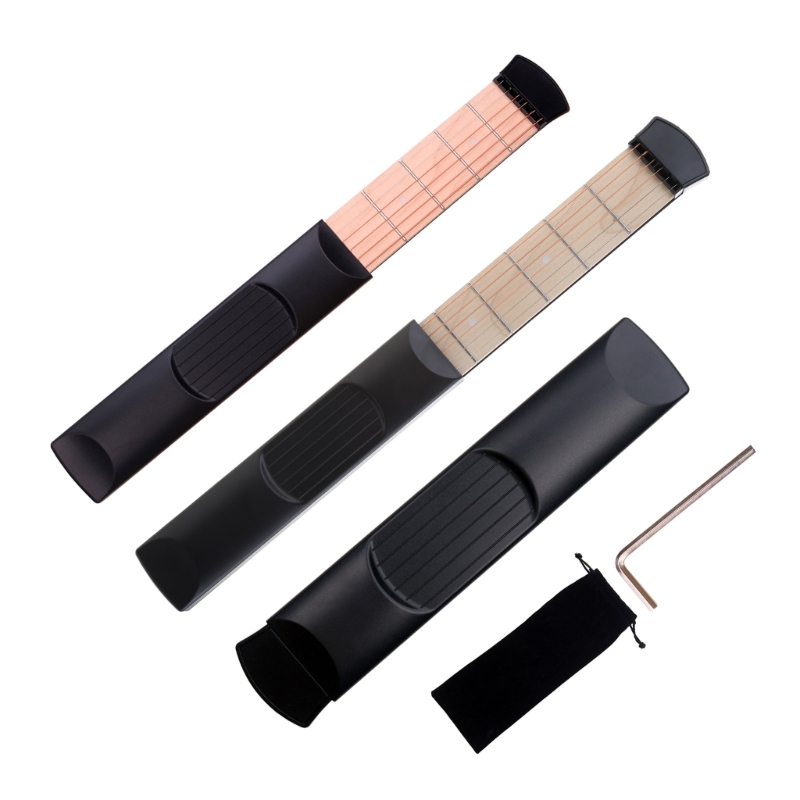 Guitar Pocket Guitar Neck for Beginner, Practice Neck, Left Hand, Chord Trainer, Fingering, 69HD, 4 Fret, 6 Fret