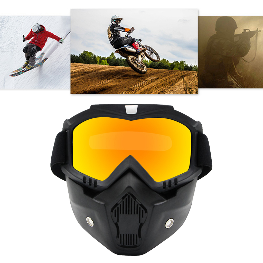 Motorcycle Glasses Anti Glare Motocross Sunglasses Sports Ski Goggles Windproof Dustproof UV Protective Gears Accessories