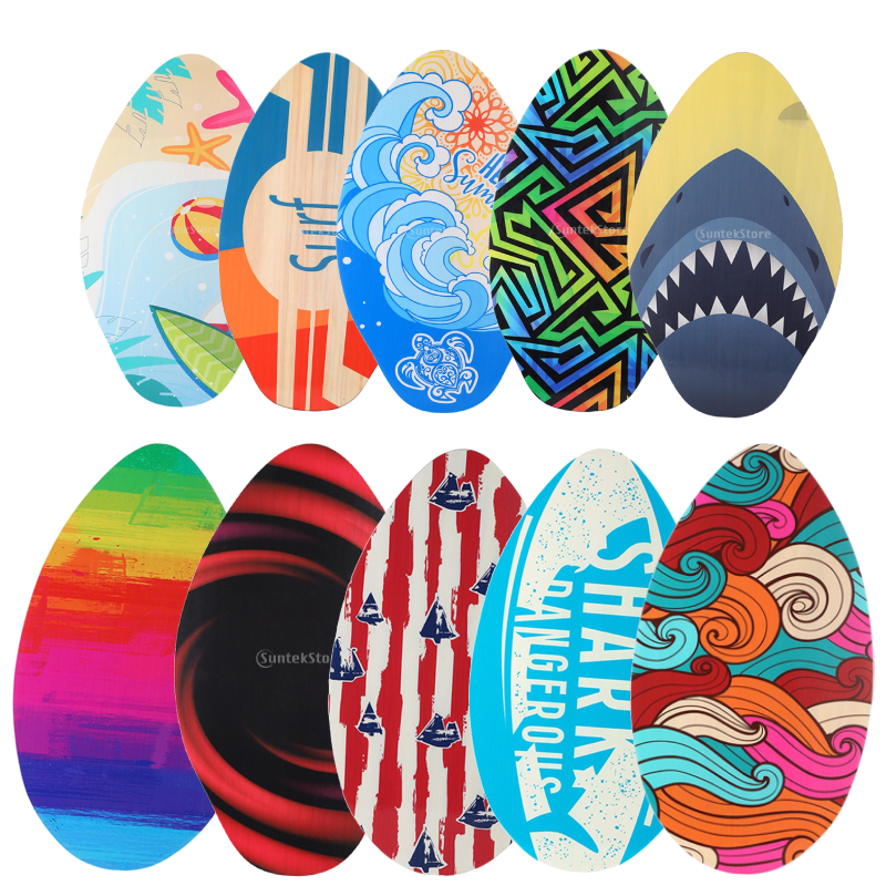 30/35/41inch Surfing Skimboard Standing Shallow Water Wooden sports for Beginner Adult Kids Deck Skim Board
