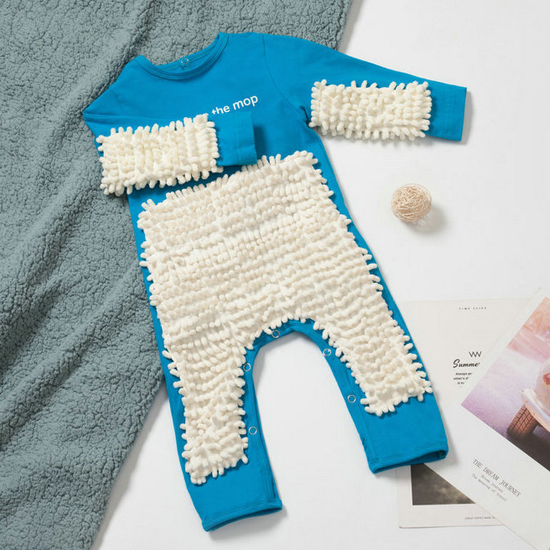 Infant Baby Boy Girl Rompers Spring Newborn Jumpsuit Mop Boys Girls Long Sleeve Baby Crawl Letter Baby Girls Clothes Rompers