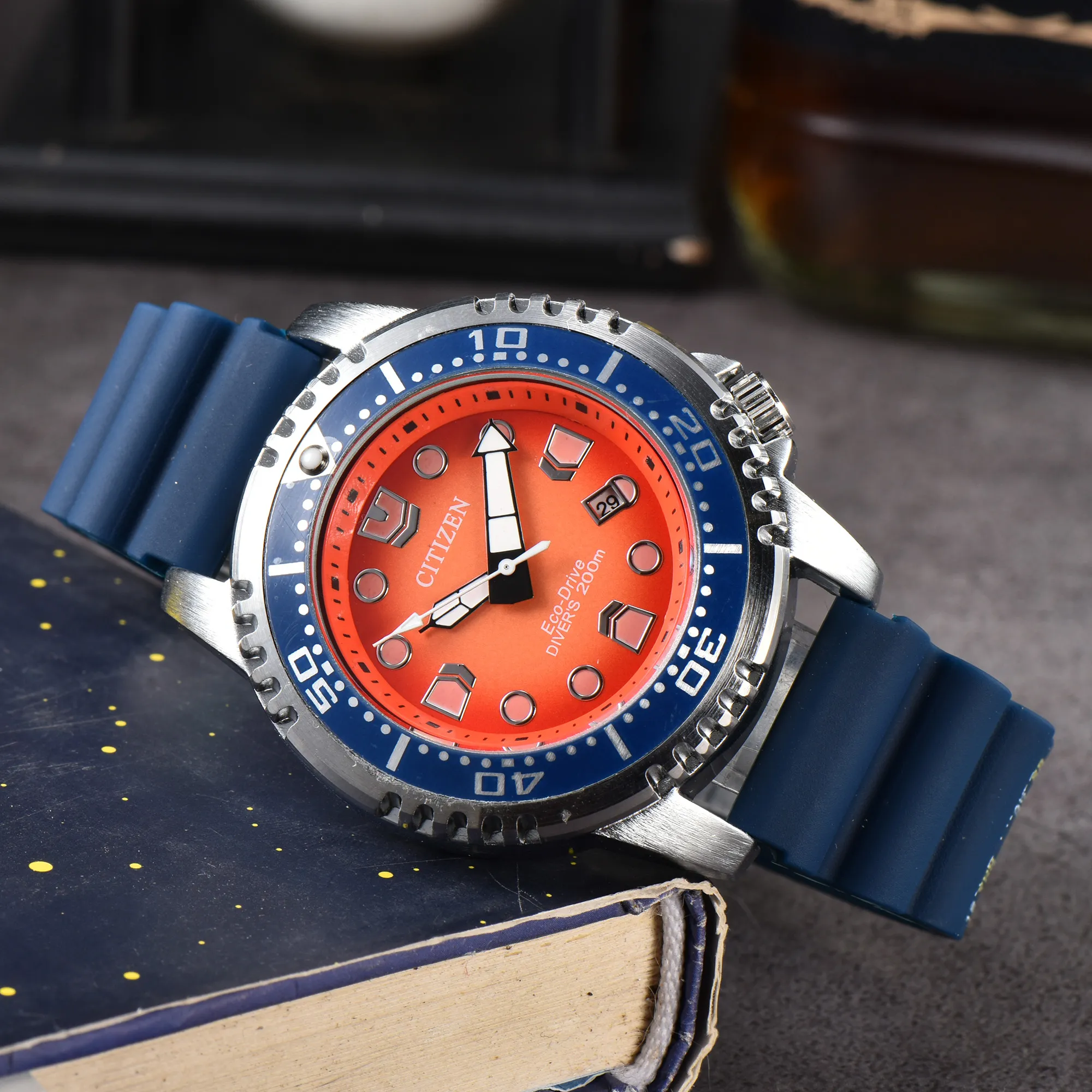 Watches CITIZEN Men es Luxury Trend Quartz Calendar Waterproof Multi Function Fancy Round Stainless Automatic date CZ05