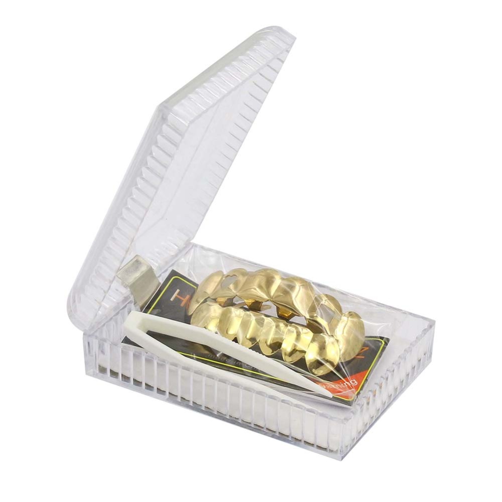 TOPGRILLZ New Top Hollow Heart n Square love Teeth Grillz Vampire fangs high-quality hip-hop Tooth Grills