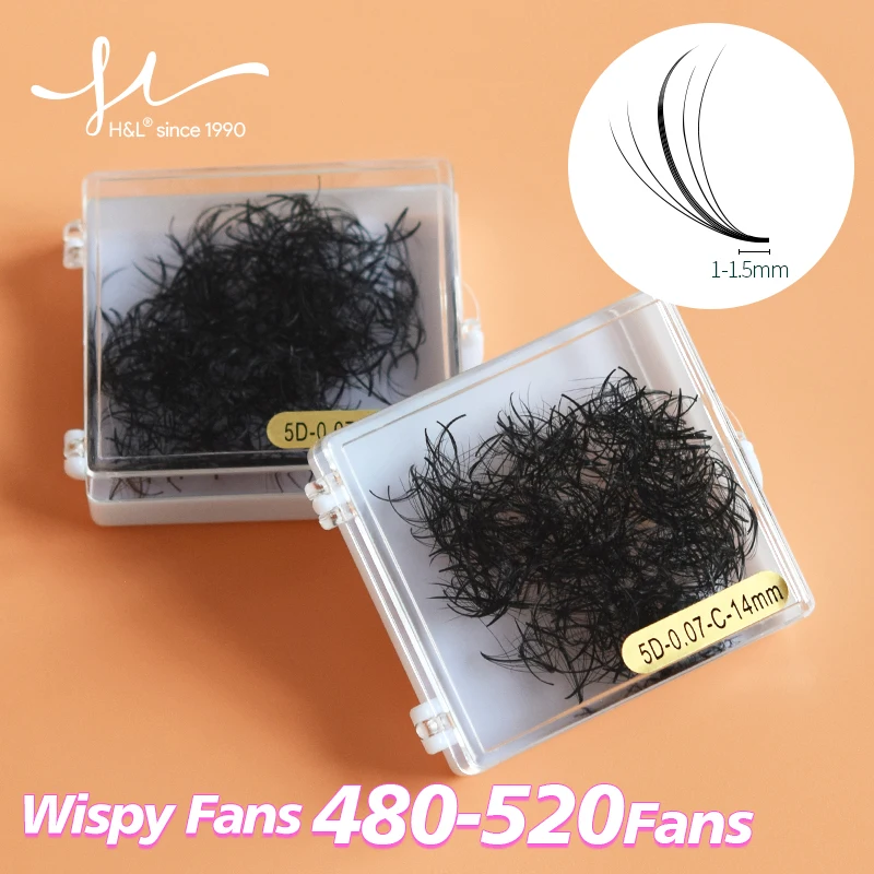 Wispy Fans 480-520Fans Eyelashes Extensions Supplies High Quality Women Makeup Products Natural Look