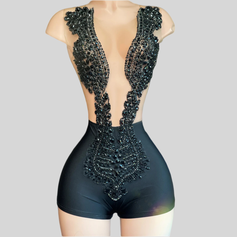 Luxury Crystals Short Prom Dresses For Black Girls See Through Sexy African American Cocktail Dresses Birthday Party Homecoming Gowns