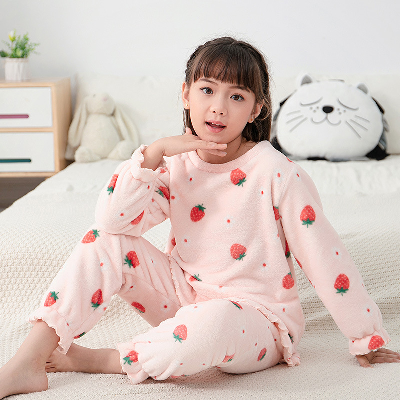 Boys Animals Cats Pajamas for 9 10 12 16 Years Children Sleepwear Teen Girl Fleece Night Suit Baby Homewear Pyjamas Kids Pijamas