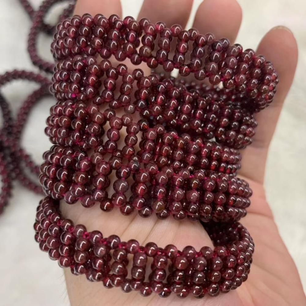 red garnet stone bracelet natural gemstone jewelry bracelet DIY bracelet for woman wholesale !