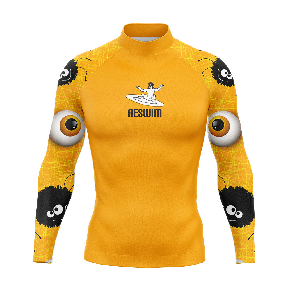 2023 Men's Rashguard Long Sleeve T-Shirts Surfing Shirts Quick Dry SkinSuit Diving Swimming Tight UPF 50+ Rash Guard Gym Clothes